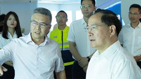 工业和信息化部党组书记、部长金壮龙一行光临tyc86太阳集团锂业射洪基地调研调查